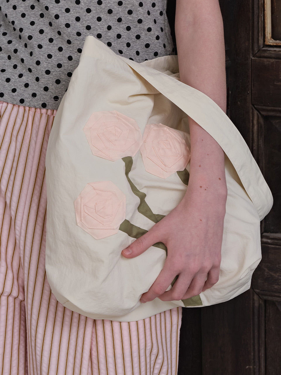 fun-from-fun-ss-26-tape-flower-bag-cream-cream-s