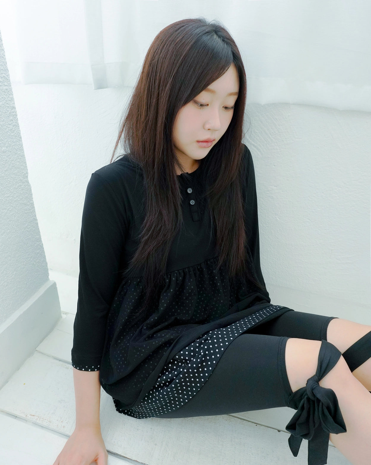 fazed-ss-25-dot-flare-layered-top-black-black-s