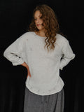 plzproject-fw-26-damage-waffle-long-sleeve-white-melange-white-s