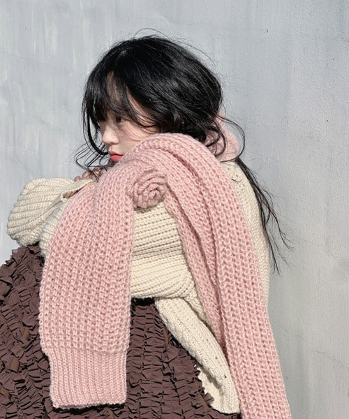 vonong-fw-25-grandma-flower-muffler-lovely-pink-lovely-pink-s