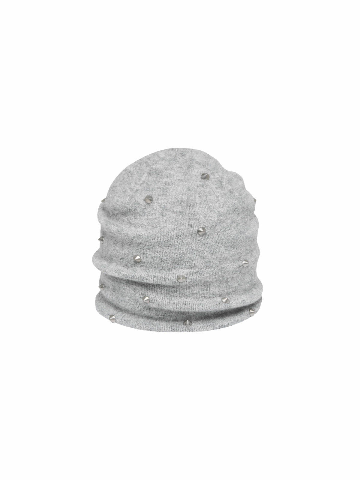 lecyto-fw-26-spike-studded-knit-beanie-gray-gray-s