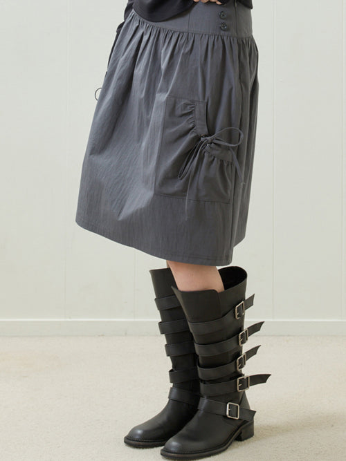 luv-is-true-ss-26-el-pocket-shirring-midi-skirt-charcoal-charcoal-s