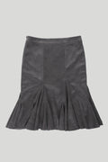 still-lethardy-fw-26-suede-panelled-godet-skirt-charcoal-s