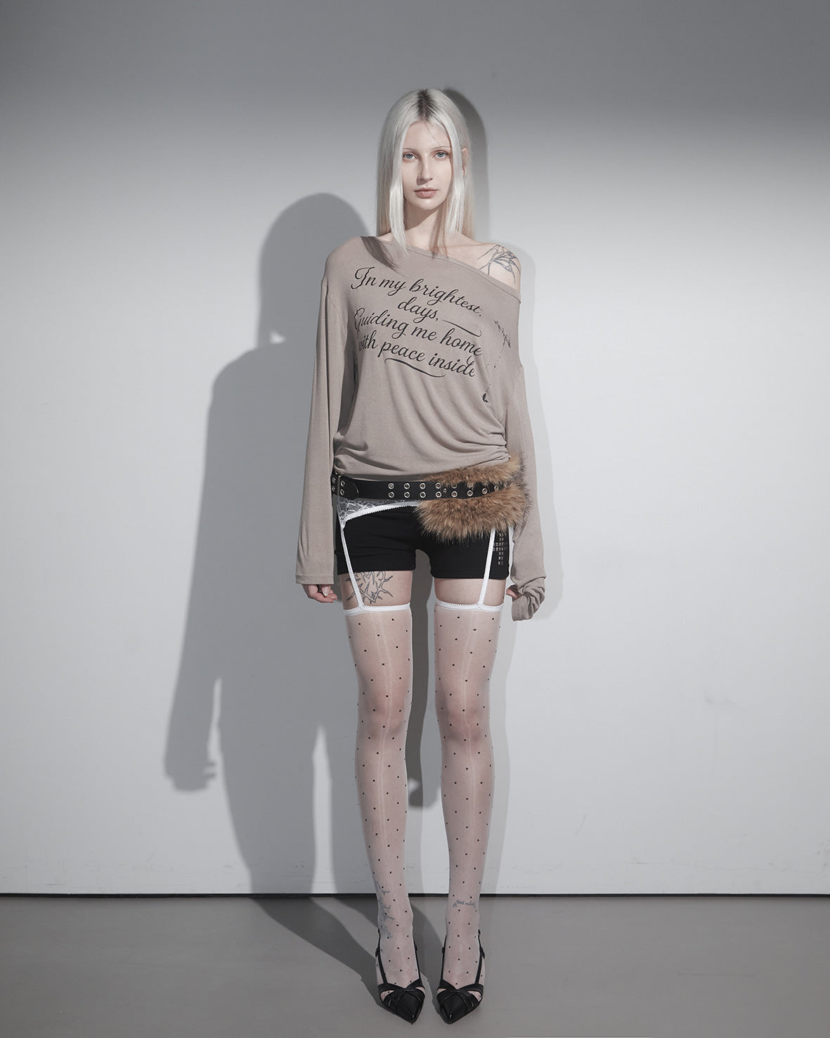 CRANK] ROSE PUNCHING BALLOON SKIRT_WHITE – SellerWork