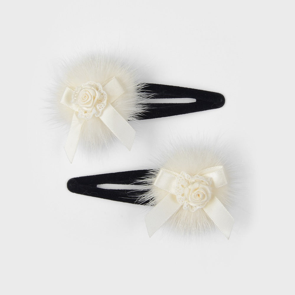 eireve-fw-25-ponpon-rose-hairclip-set-2-pcs-white-s
