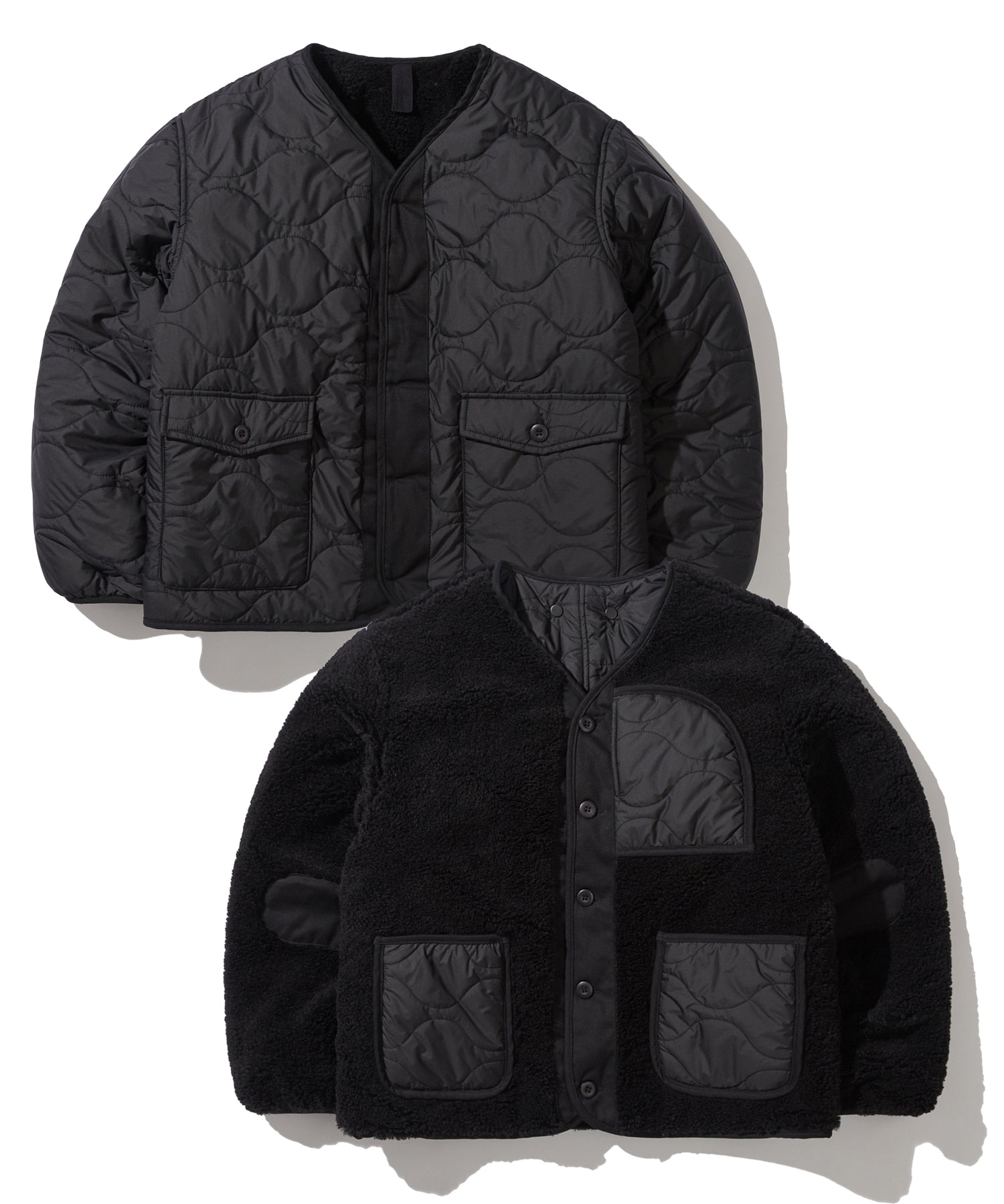 knd-ss-26-reversible-quilted-fleece-liner-jacket-black-black-s