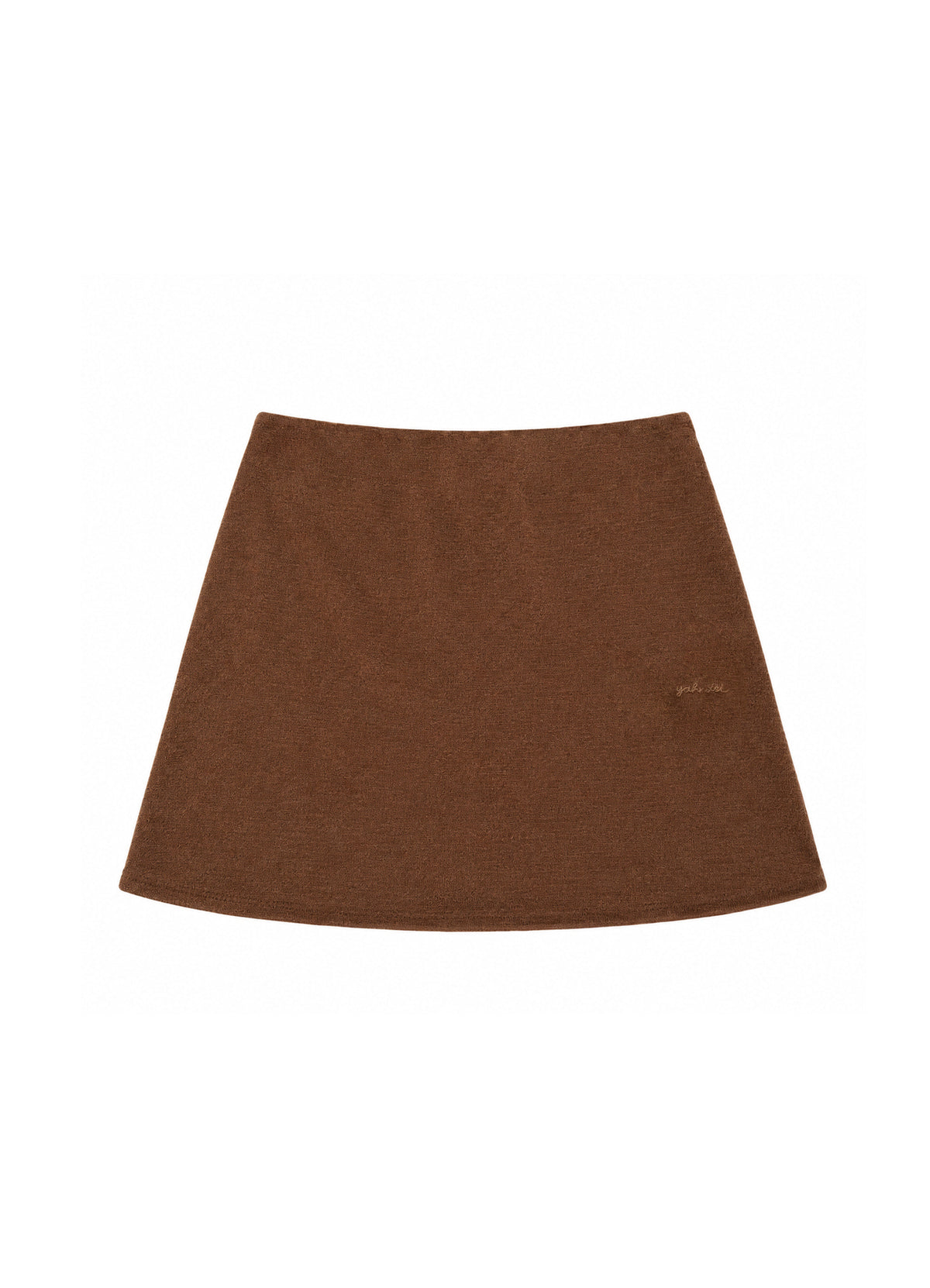 yahn-sisi-fw-26-mini-knit-skirt-brown-brown-s
