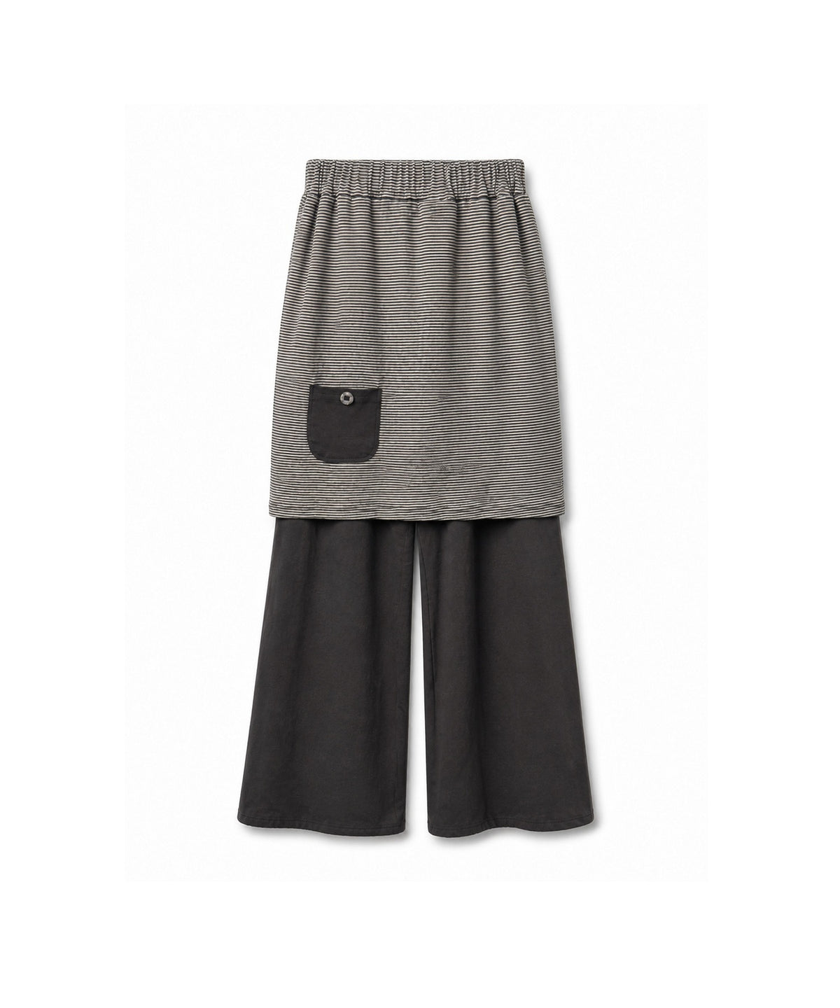 tansanmagnesium-fw-26-star-applique-skirt-pants-charcoal-charcoal-s