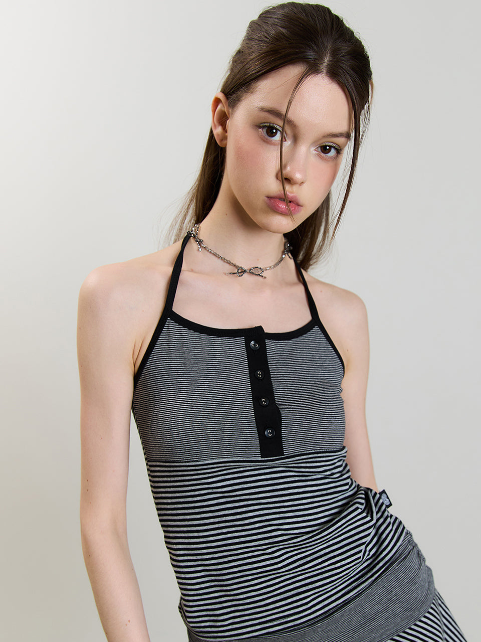 luv-is-true-ss-25-sm-stripe-halterneck-black-black-s