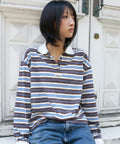 lartigent-fw-26-l27-stripe-collar-long-sleeve-t-shirt-blue-brown-blue-brown-s