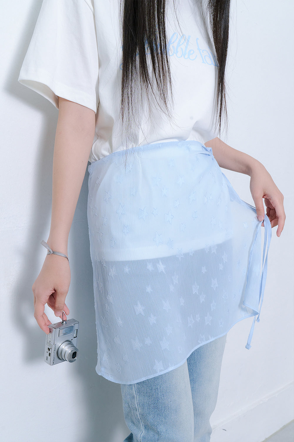 kicobe-ss-25-shiny-star-layered-skirt_blue