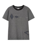 dandel-ss-26-dd-argyle-applique-stripe-tee-black-black-s