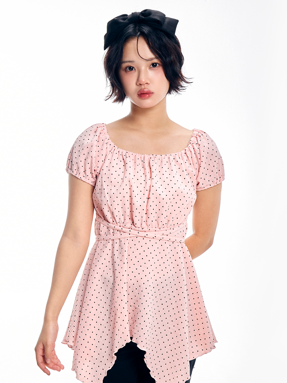 adorebelle-ss-26-dot-string-unbalanced-t-shirt-pink-pink-s