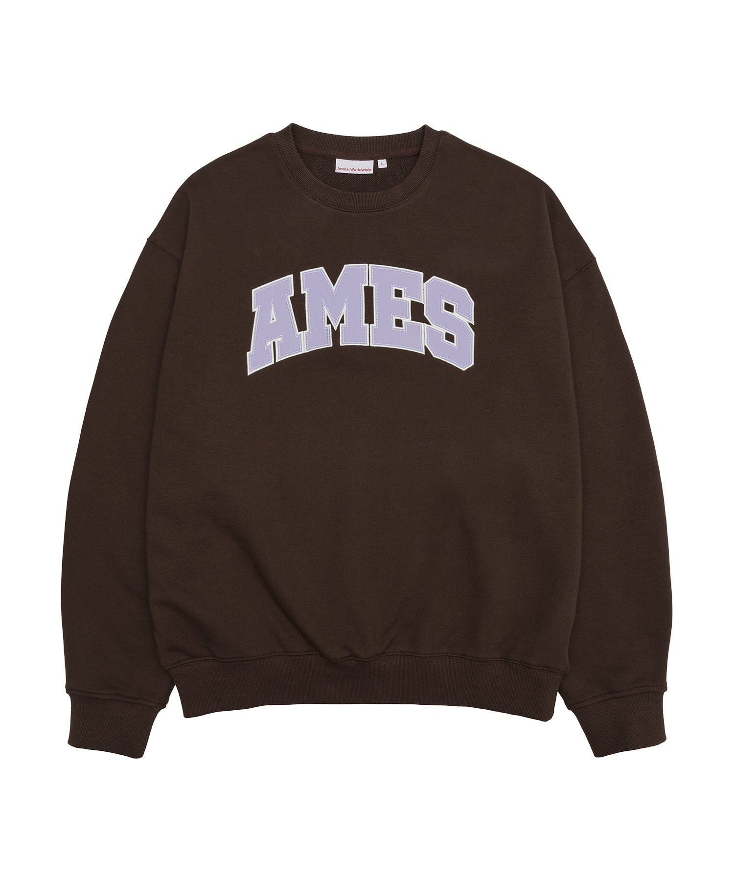 ames-worldwide-fw-25-basic-applique-sweatshirt-brown-brown-s