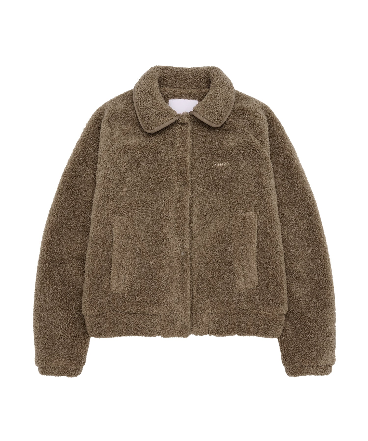 ames-worldwide-fw-25-collar-fleece-jacket-brown-brown-s