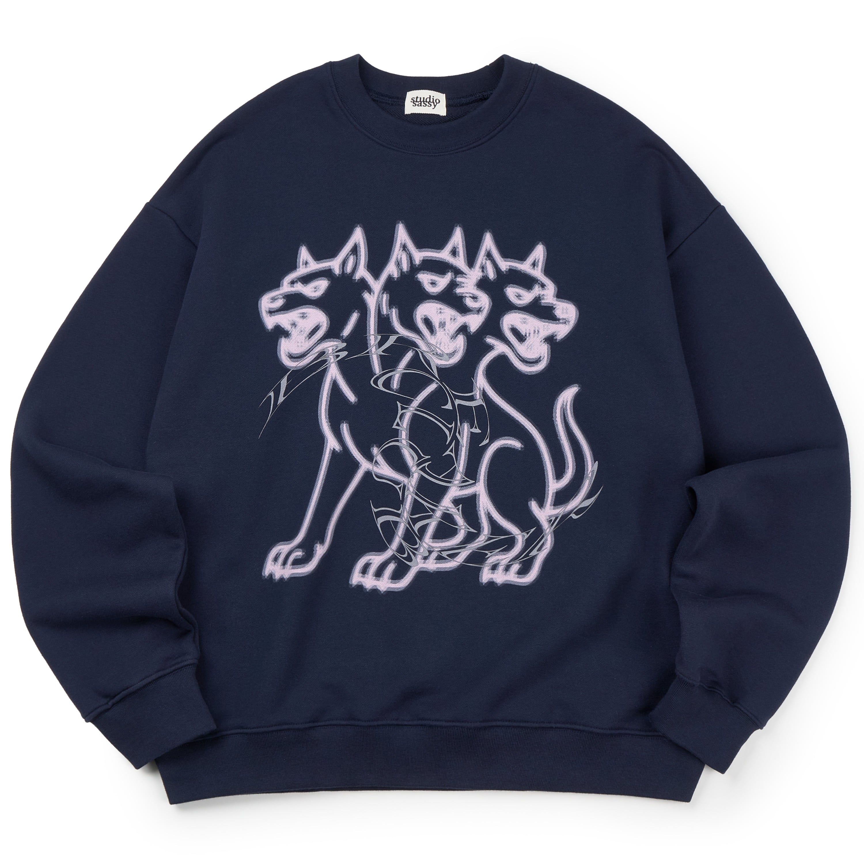 your-sassy-ss-26-cerberus-sweatshirt-navy-navy-s