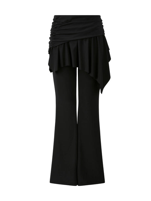 a-few-comments-fw-25-boot-cut-jersey-skirt-pants-black-black-s