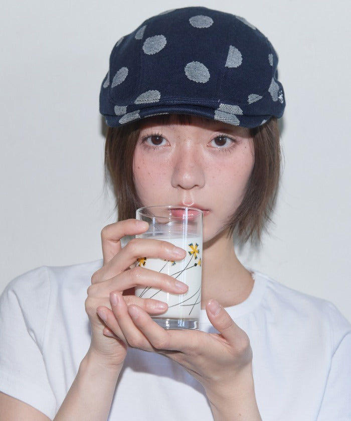 fancy-club-ss-25-angel-dot-hunting-cap-navy-f25qe997-navy-s