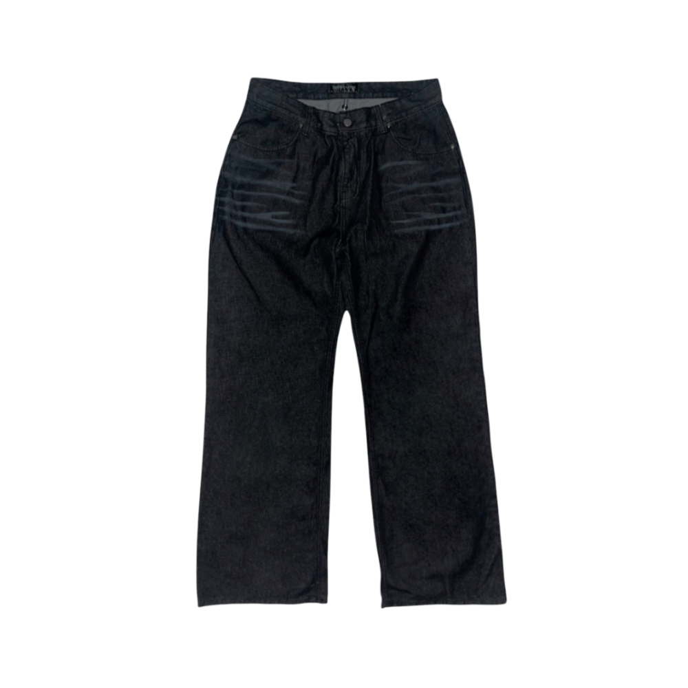 smokeastar-fw-25-star-denim-pants-black-black-s