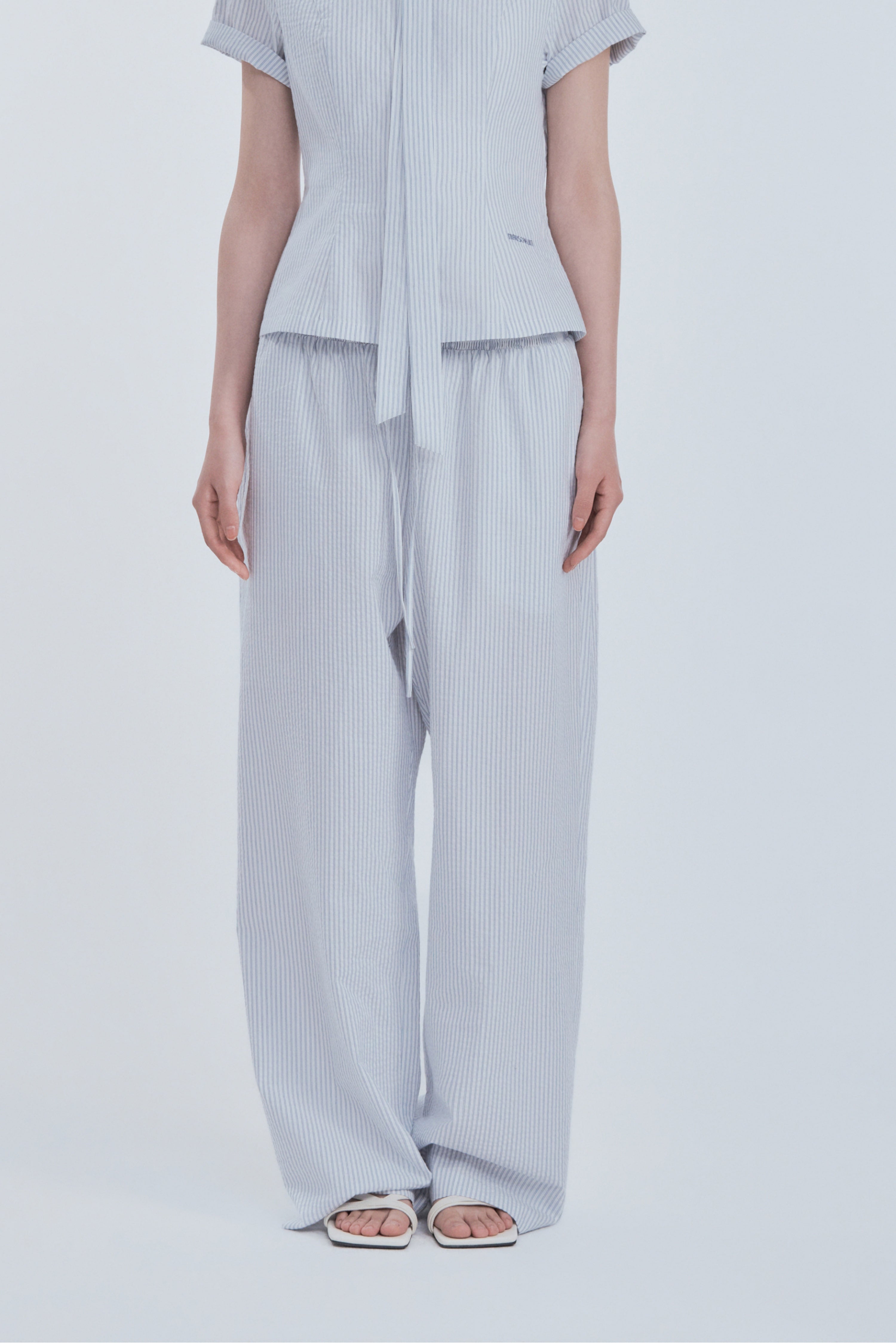 mausoleum-fw-26-marae-smocked-waist-pants-blue-s