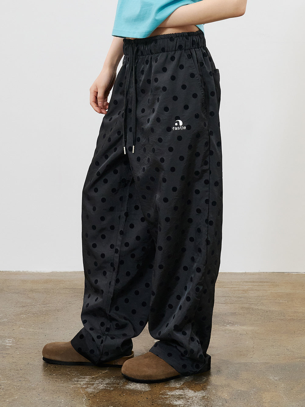 fastle-ss-26-dot-wide-pants-black-black-s