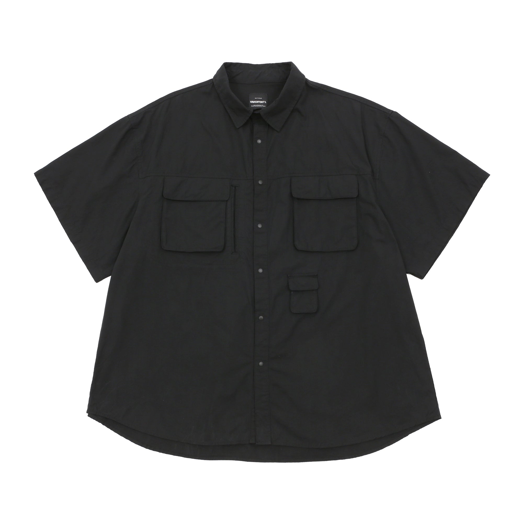 haveoffduty-ss-25-cargo-half-sleeve-shirts-black-black-s