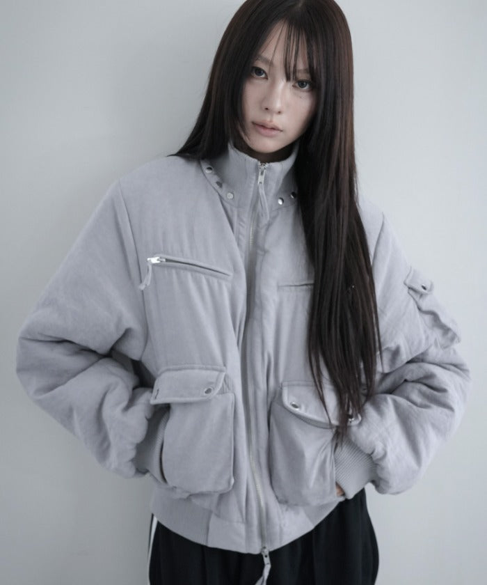 nastyfancyclub-fw-26-high-neck-vintage-quilting-jacket-gray-f26za502-gray-s