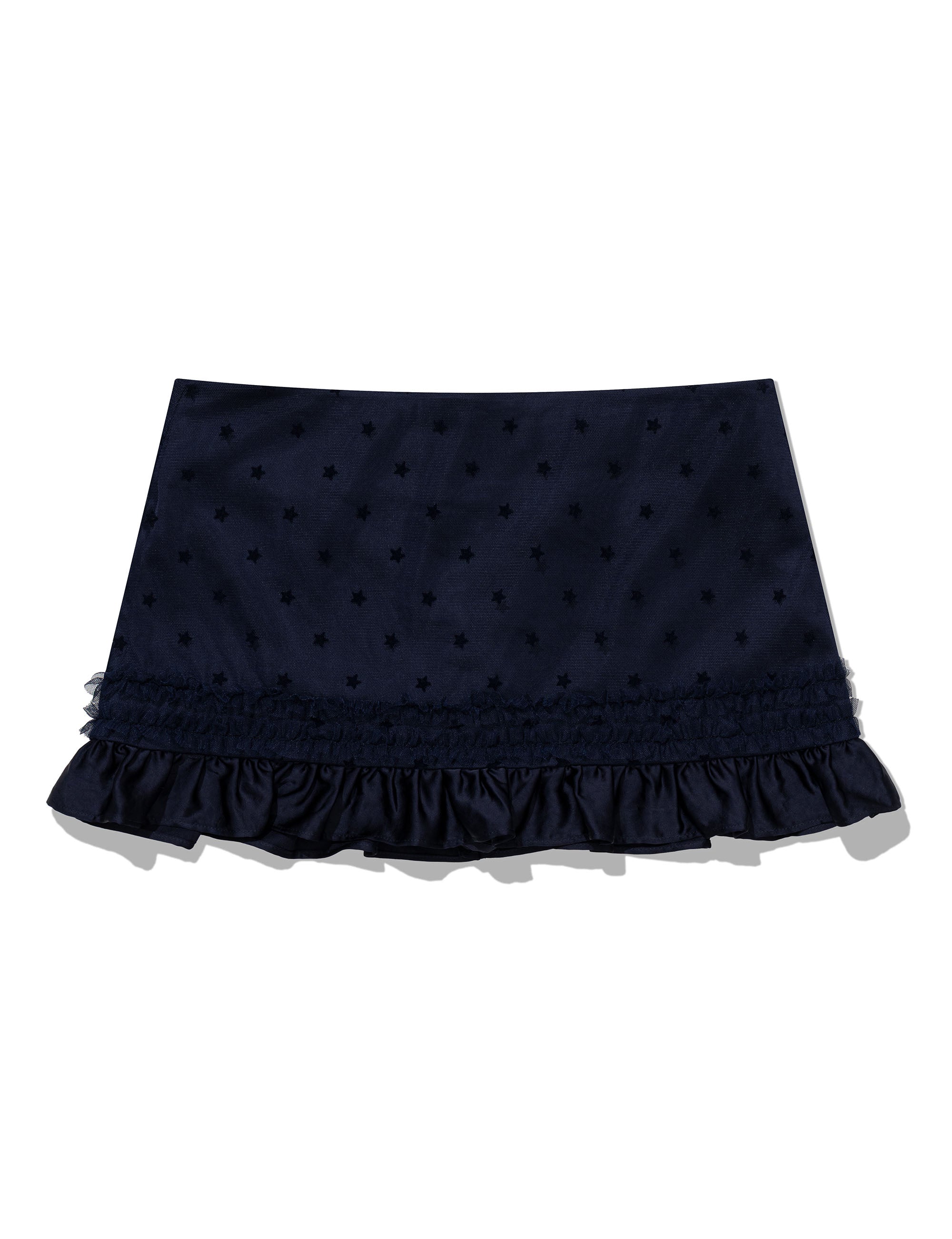 uglyshadow-ss-26-mesh-star-ruffle-mini-skirt-navy-navy-s