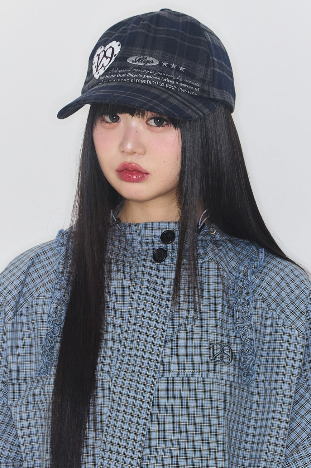 illigo-ss-26-heart-letter-ball-cap-check-navy-check-navy-s