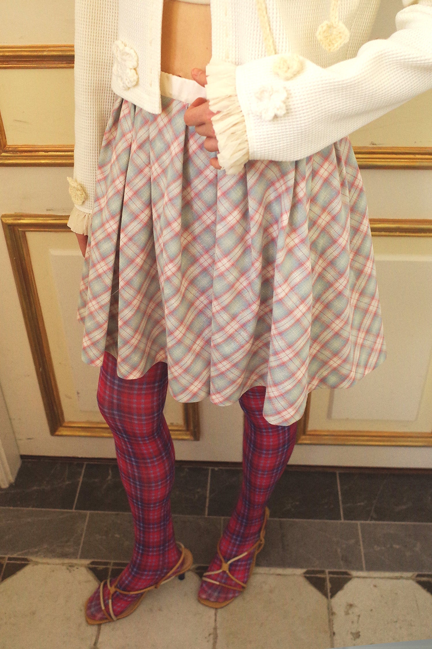 alcmy-ss-25-pleats-full-midi-skirt-plaid