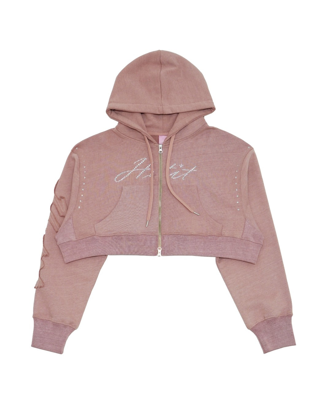 hetit-ss-25-natural-shine-crop-zip-up-hoody-blossom-blossom-s