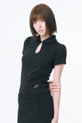 innermuseum-ss-26-pre-order-classic-cut-out-puff-collar-top-black-black-s