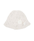 high-school-disco-fw-25-flower-corsage-knit-bucket-hat-ivory-ivory-s