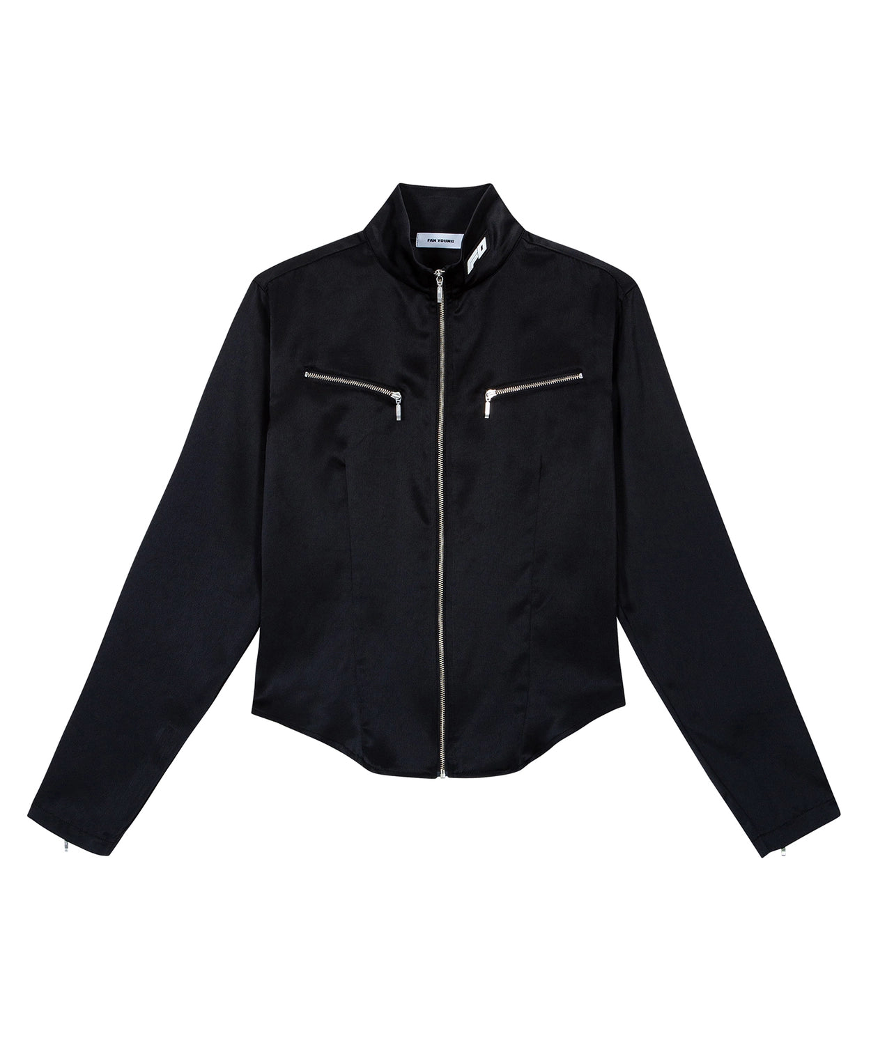 fanyoung-fw-25-satin-bike-jacket-black-s