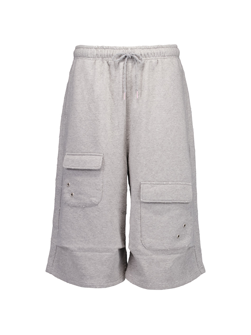 setup-exe-ss-25-punching-bermuda-sweatpants-/-melange-grey