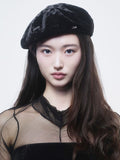 [LOLLA] Velvet Lover Beret ( Black )