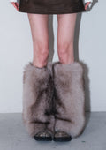 cherryquiri-fw-25-furry-leg-warmer-beige-beige-s