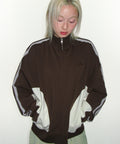 ames-worldwide-ss-26-lace-track-zip-up-brown-brown-s