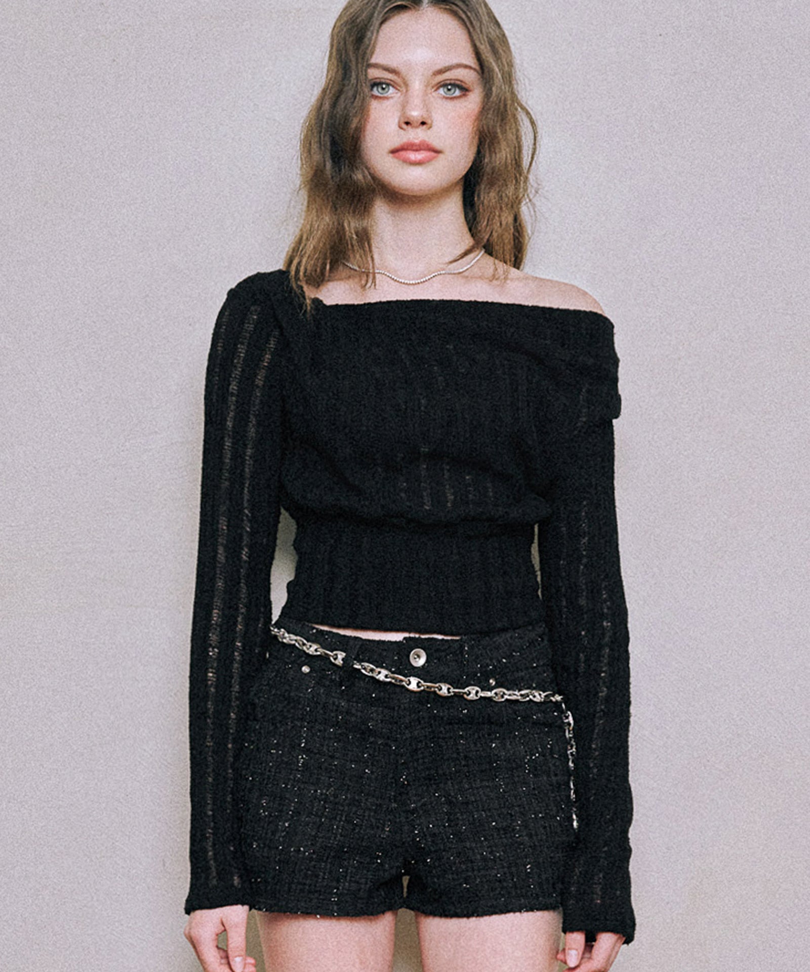 dear-me-ss-25-tweed-micro-shorts-(black)