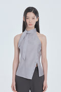 mausoleum-fw-26-asymmetric-scarf-halter-neck-blouse-gray-gray-s