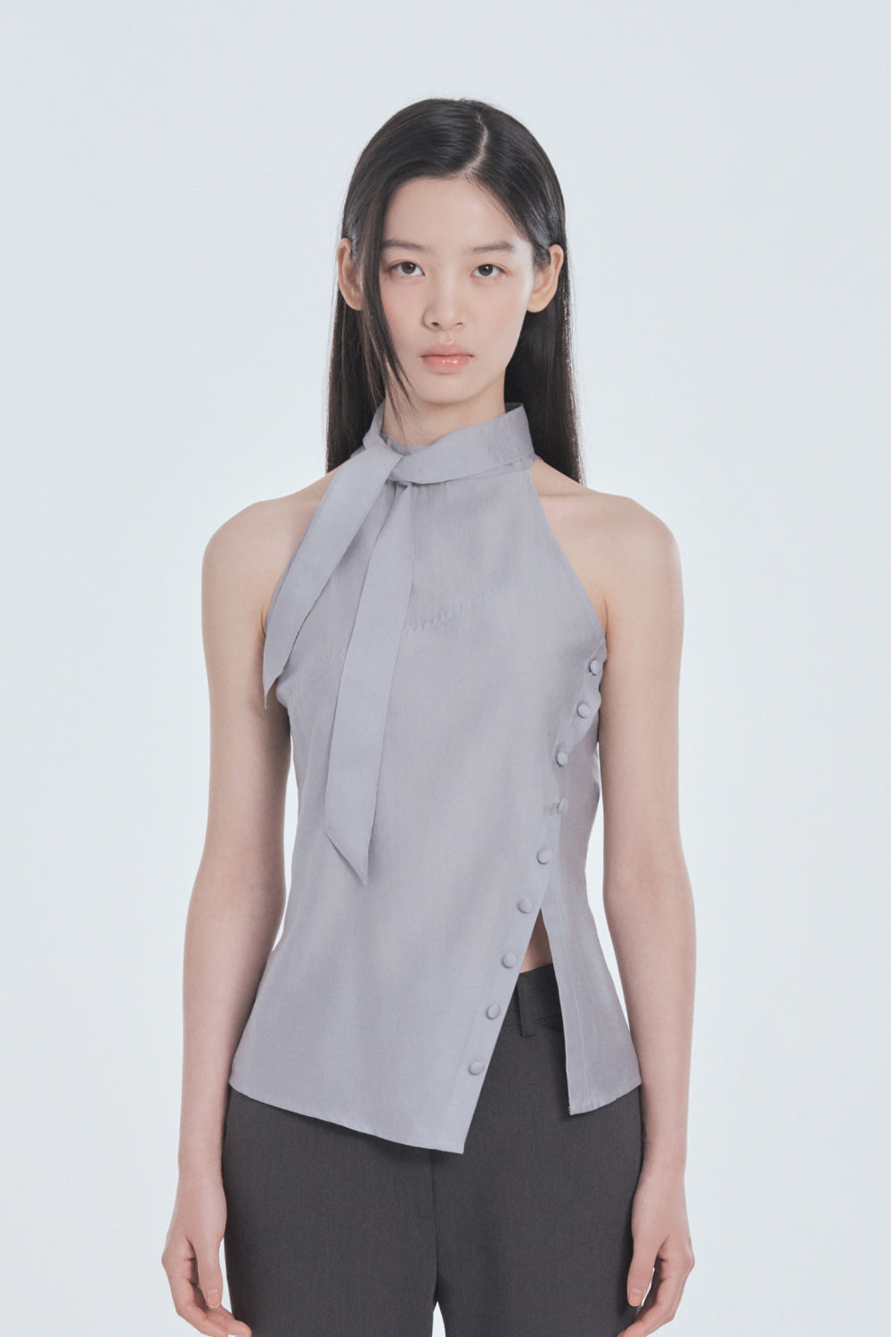 mausoleum-fw-26-asymmetric-scarf-halter-neck-blouse-gray-gray-s