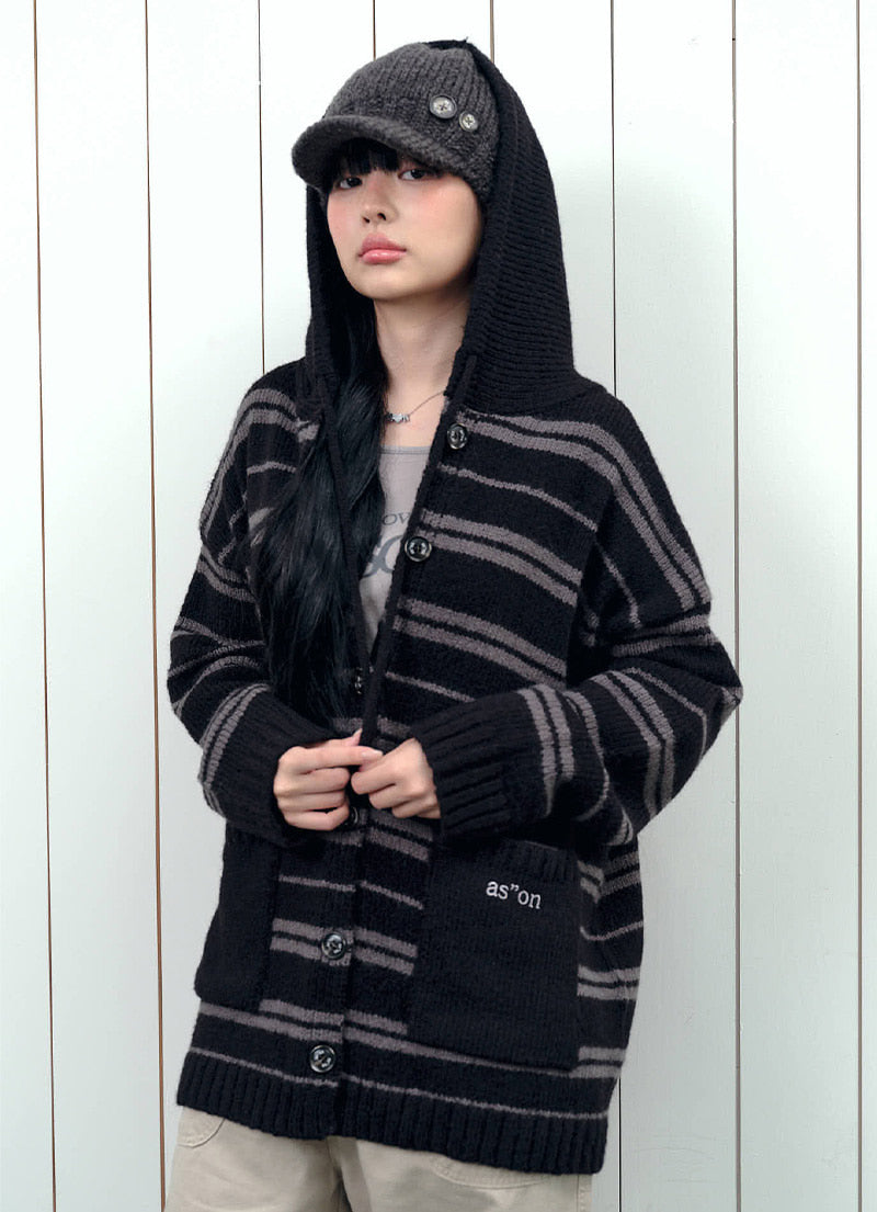 as-on-fw-25-bera-stripe-hood-cardigan-black-black-s