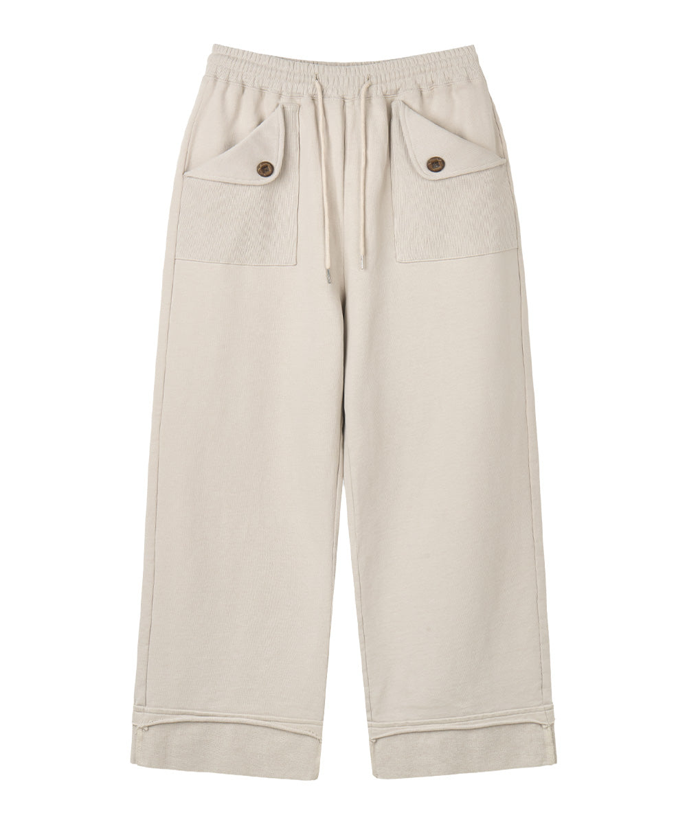 dandel-ss-26-dd-rib-pocket-easy-sweat-pants-cream-cream-s