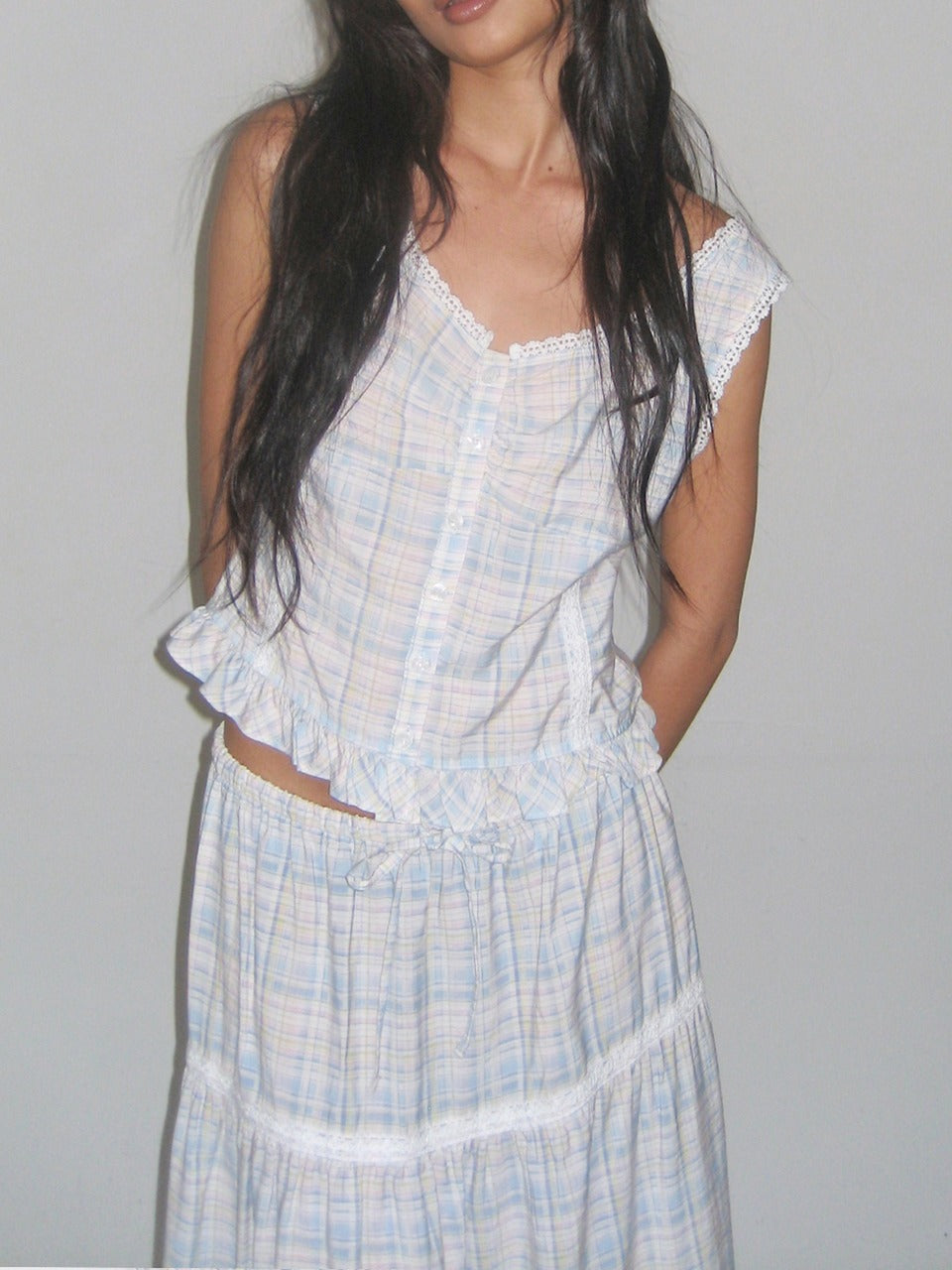 expired-girl-ss-25-lace-check-blouse-pale-blue