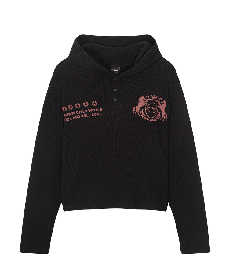 tonsil-fw-26-printed-henley-neck-waffle-cropped-hood-t-shirt-black-black-s