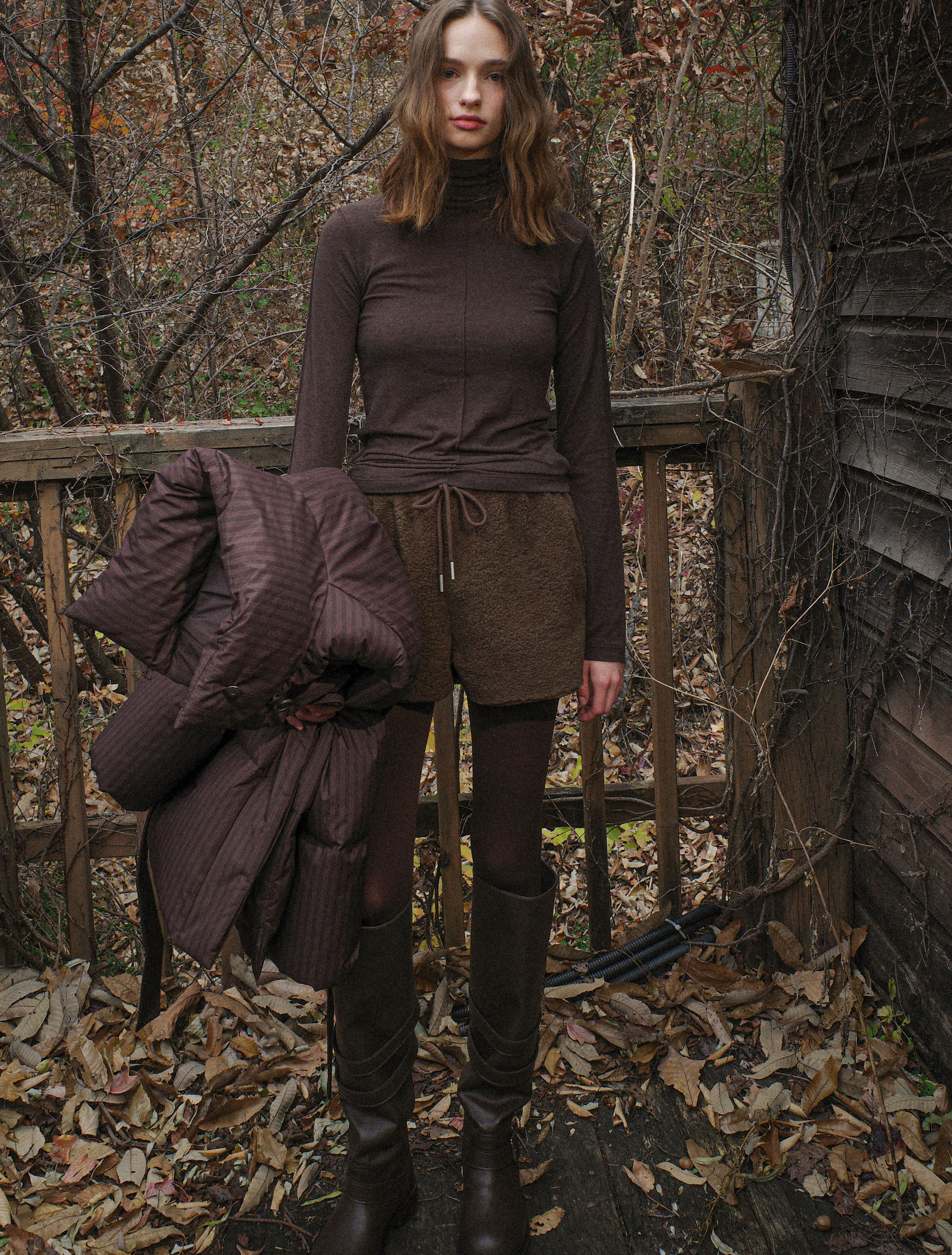 sparkling-piece-ss-26-teddy-fleece-shorts-brown-brown-s