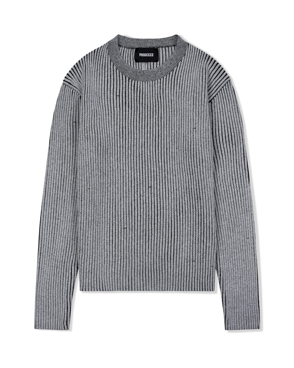 phos333-fw-26-m-ribbed-knit-sweater-grey-gray-s
