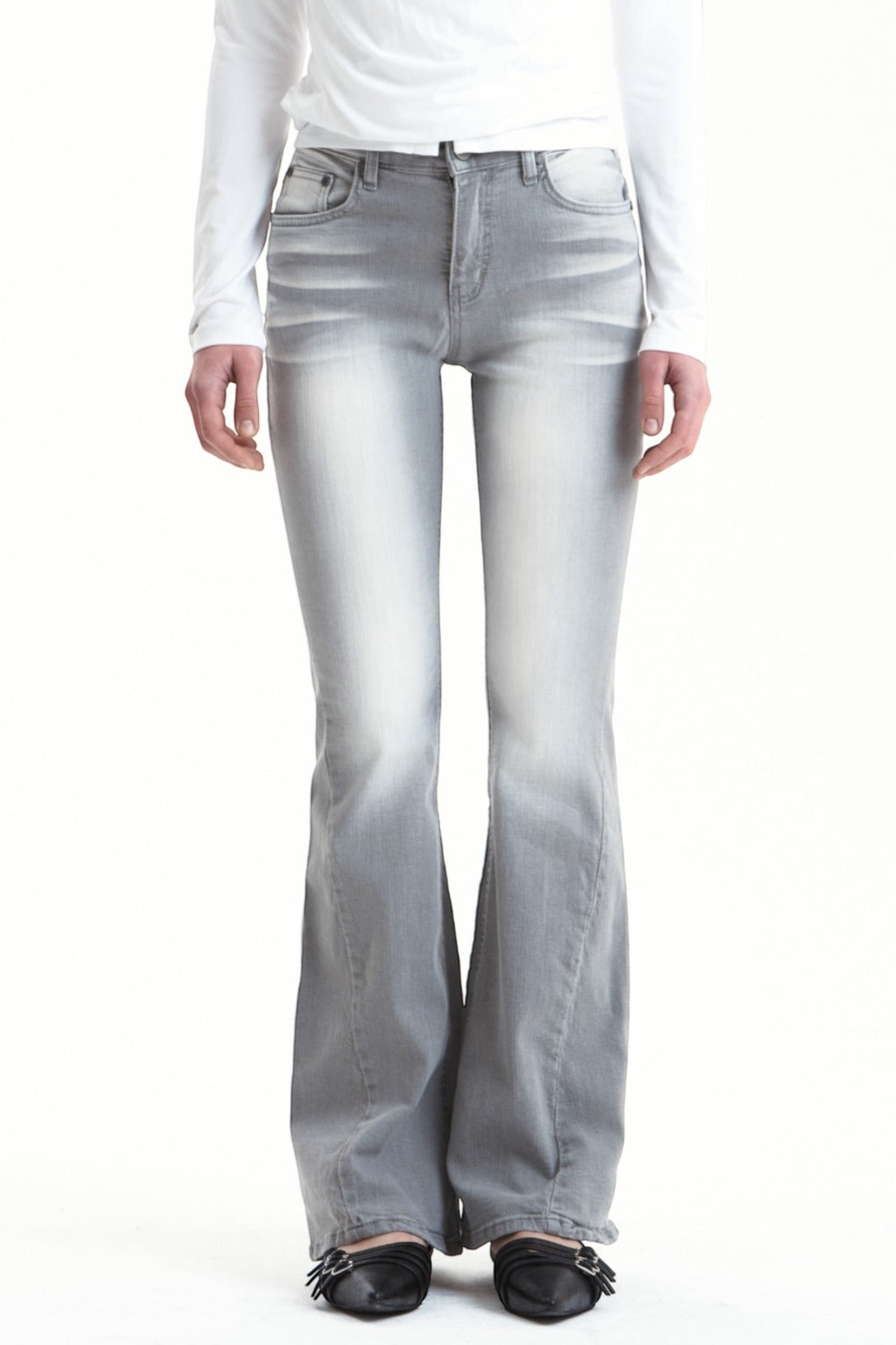 SYNERJYN] CAT WASHING DENIM PANTS GRAY – SellerWork