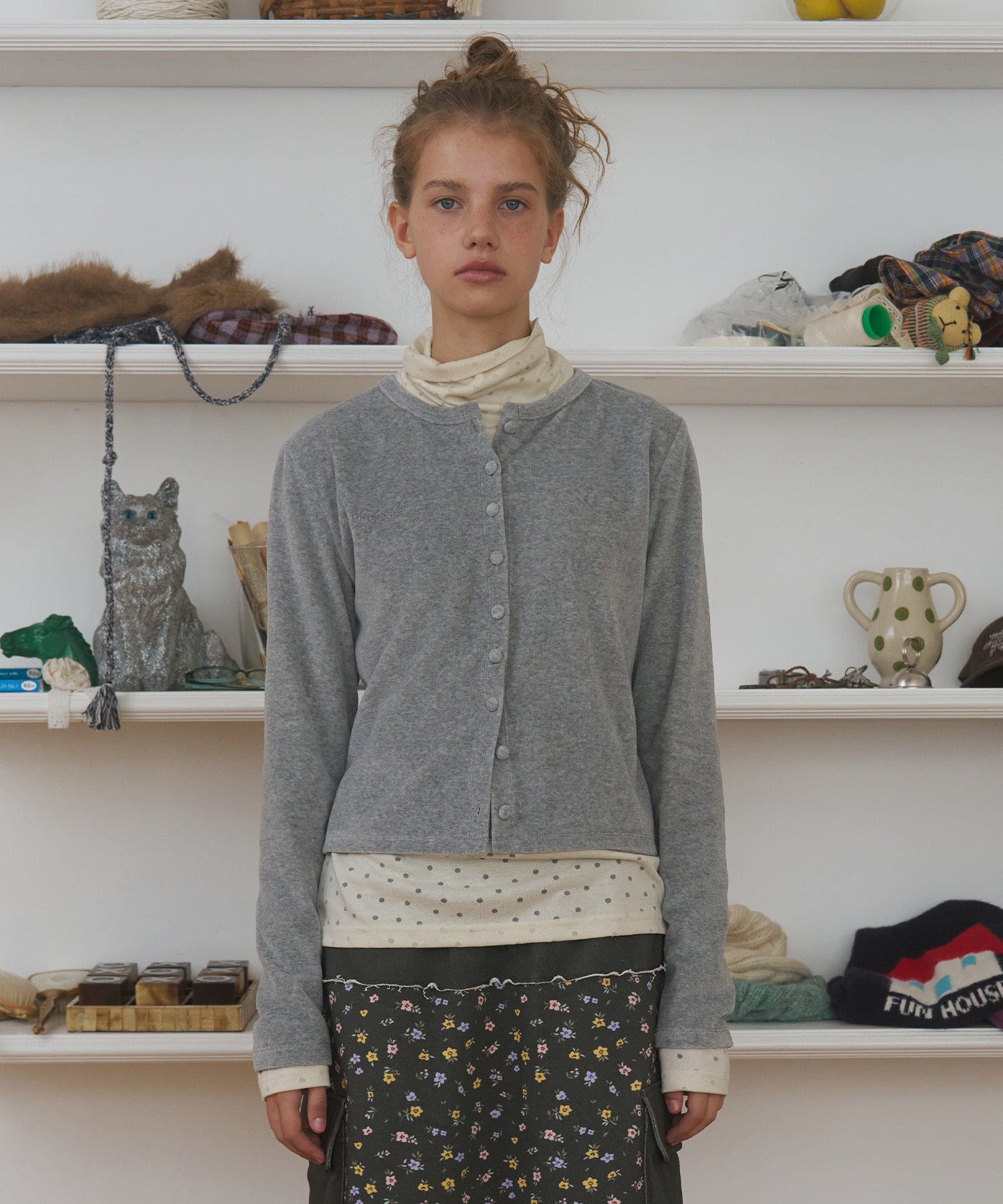 fun-from-fun-fw-25-buttons-velour-cardigan-melange-grey-melange-grey-s