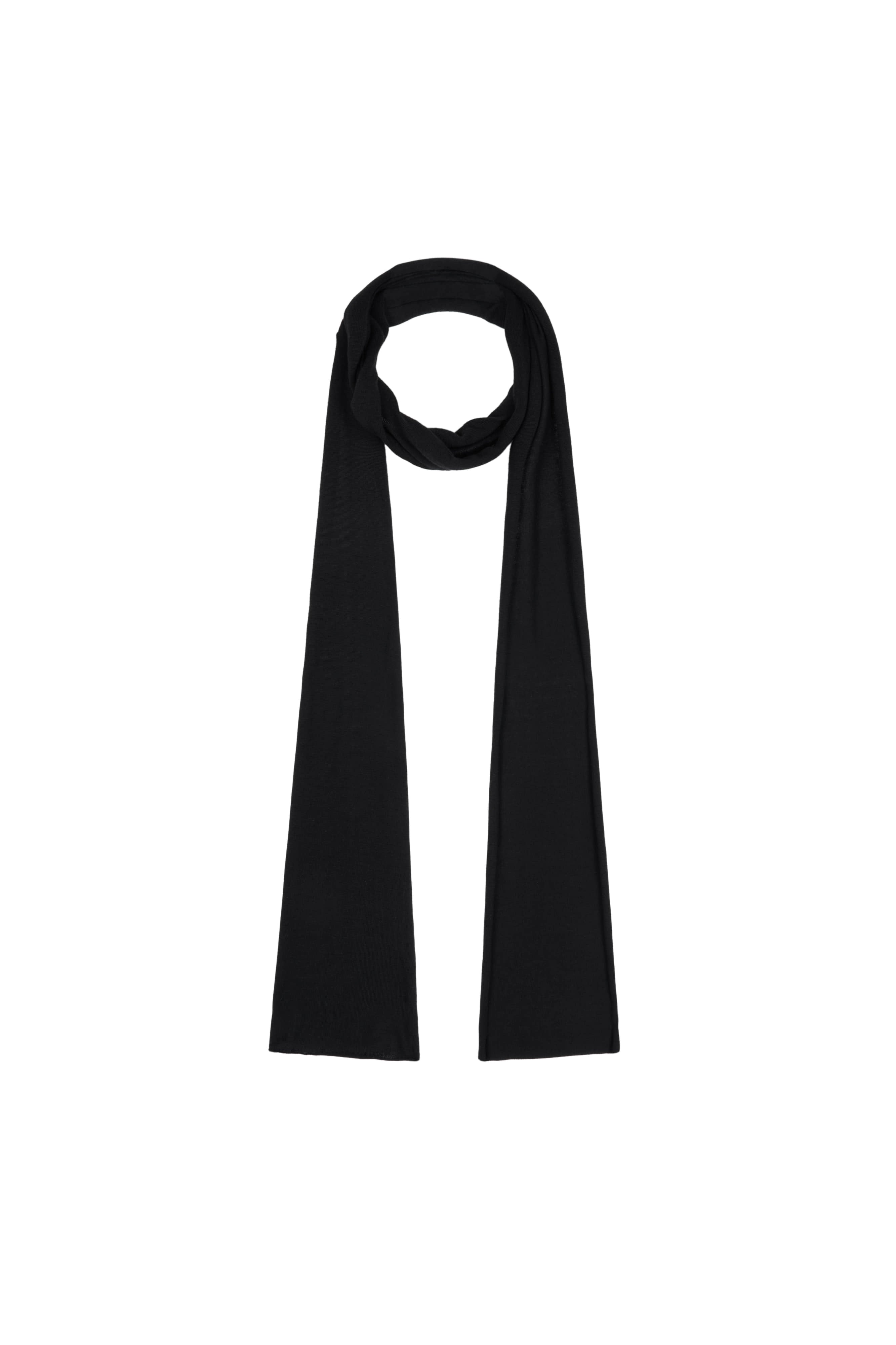 repos-ss-26-extra-long-knit-muffler-black-black-s